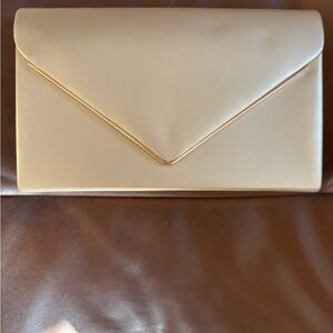 Elegant Cream Envelope Clutch